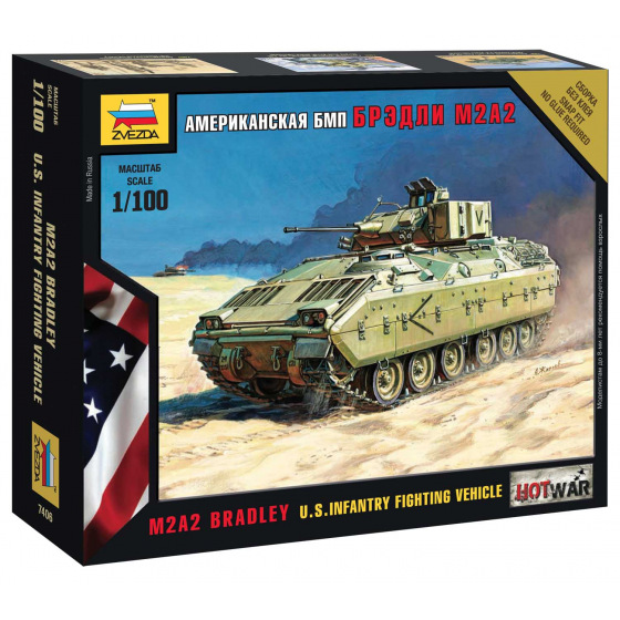 Zvezda Wargames (HW) tank 7406 - Bradley (1:100)