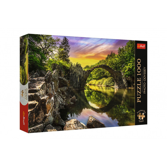 Trefl Puzzle Premium Plus - Photo Odyssey: Rakotzbrücke in Kromlau, Deutschland 1000 Teile 68,3x48cm in Schachtel 40x27x6cm