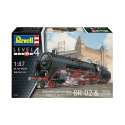 Revell Plastic ModelKit lokomotíva 02171 - Expresná lokomotíva BR 02 & Tender 2'2'T30 (1:87)