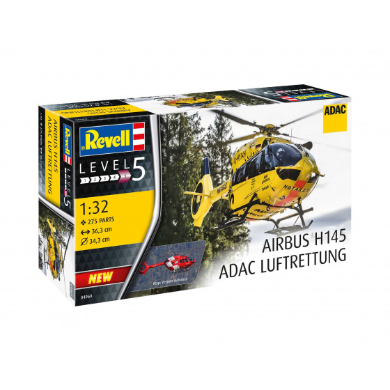 Revell Plastic ModelKit vrtulník 04969 - H145 "ADAC/REGA" (1:32)
