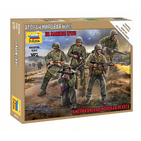 Zvezda Wargames (WWII) figúrky 6279 - US Marines (1:72)