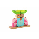 Teddies Skládanka Sova dřevo 19ks v krabici 23x19x6,5cm 18m+