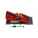 Teddies Skatepark - Finger-Skateboard zum Schrauben mit Rampe aus Kunststoff 8cm mit Zubehör, verschiedene Arten in der Box 28x18cm