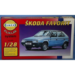 Směr modely plastové auto Škoda Favorit             1:28