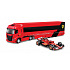 Bburago – RACE Tahač s návěsem Iveco S Way + F1 Ferrari SF-24 (2024), #16 Charles Leclerc, 1:43