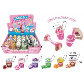 Teddies Přívěsek mini pohárky sliz 5x4cm 6 druhů
