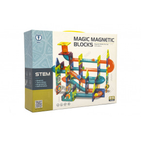Teddies Magnetická stavebnica plast 66ks v krabici 31x25x8cm