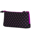 PIXIE CREW velké pouzdro ČERNÉ S FUCHSIOVÝM PUNTÍKEM