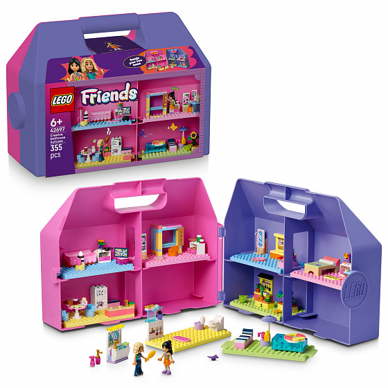 LEGO® Friends 42697 Kreativní kufřík a domek pro panenky