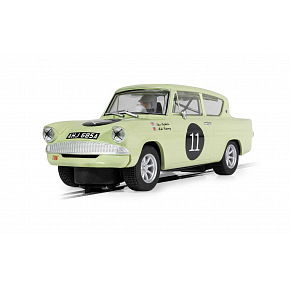 Autíčko Touring SCALEXTRIC C4617 - Ford Anglia 105e - Theo Paphitis (1:32)