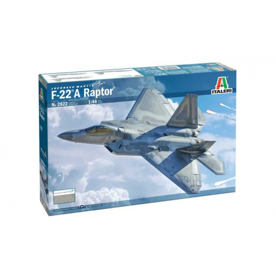 Italeri Modellbausatz Flugzeug 2822 - Lockheed Martin F-22A Raptor (1:48)