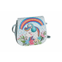 Teddies Handtasche/Tasche Einhorn mit Steinen aus Kunststoff, 4 Farben