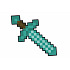 Minecraft Diamantový meč pěnový 43cm na kartě 