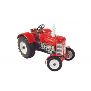 Kovap Traktor Zetor 50 Super červený na kľúčik kov 15cm 1:25 v krabičke Kovap