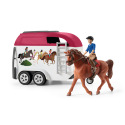 Schleich 42535 Dobrodružné auto s přívěsem a koněm