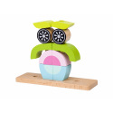 Teddies Skládanka Sova dřevo 19ks v krabici 23x19x6,5cm 18m+