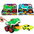 Teddies Auto dinosarus 18cm na volný chod vystřelující autíčko 2 barvy v krabici 22x16x13cm