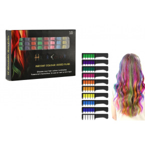 SMT Creatoys Farby do włosów z grzebieniami 10szt w pudełku 15,5x10x2,5cm
