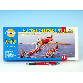 Směr Model Macchi Castoldi M.C.72 1:48 17,5x19cm v krabici 31x13,5x3,5cm