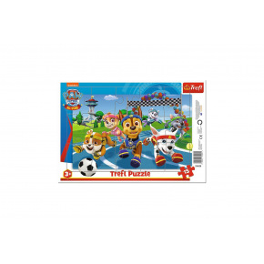 Puzzle deskové Paw Patrol/Tlapková patrola 33x23cm 15 dílků ve fólii