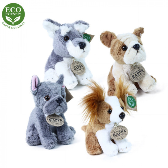 Rappa Plüschhund sitzend 14 cm ECO-FRIENDLY