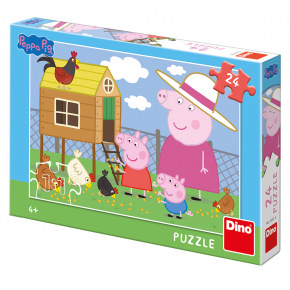 Dino Inne Dino puzzle dla dzieci Świnka Peppa: Kurczaki 24 D