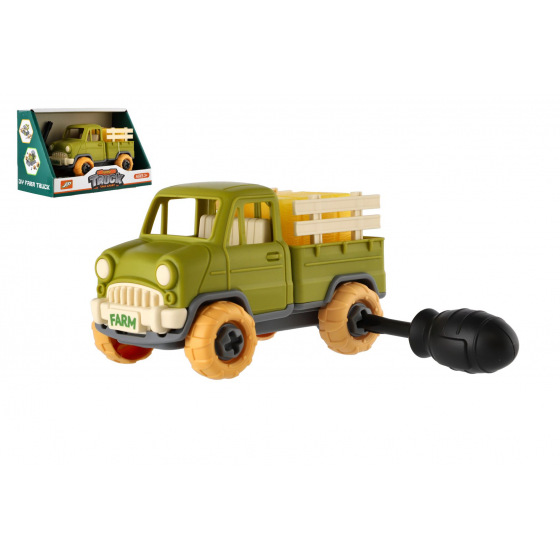 Teddies Auto śruba cargo plastikowa 14cm ze śrubokrętem wolnobiegowym w pudełku 19x12x9cm