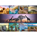 Trefl Puzzle Collage Afrika 1000 Teile 68,3x48cm in Schachtel 40x27x6cm