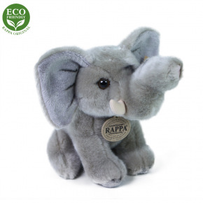 Rappa Plyšový slon sedící 18 cm ECO-FRIENDLY