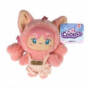 Rappa Plyšová panenka růžová COOLIES 15 cm