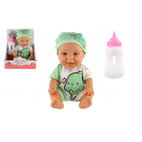 Teddies Panenka/Miminko s lahvičkou plast 26cm pevné tělo 2 druhy v krabičce 15x13x18cm Teddies Panenka/Miminko s lahvičkou plast 26cm pevné tělo 2 druhy v krabičce 15x13x18cm