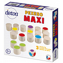 Detoa Maxi pexeso spoločenská hra 18 drevených kameňov + kocka v krabici 20x20x4cm