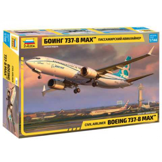 Zvezda Model Kit letadlo 7026 - Boeing 737- 8 MAX (1:144)
