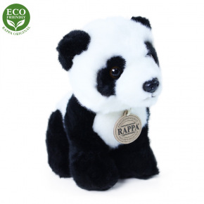 Rappa Plyšová panda sediaca 18 cm ECO-FRIENDLY