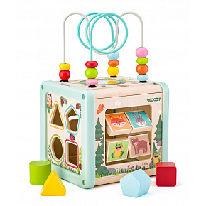 Woody Didaktická kocka - Lesné zvieratá