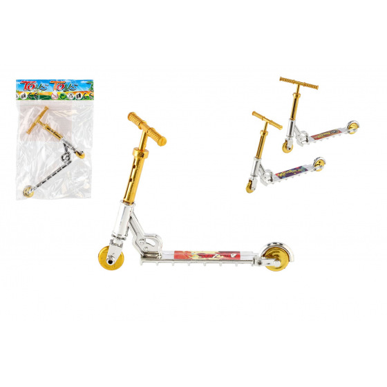 Teddies Koloběžka prstová plast 10cm mix druhů v sáčku