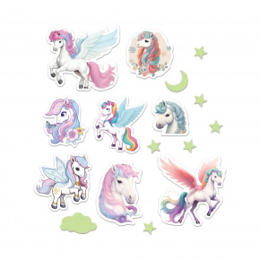 Rappa Wanddekoration Einhörner leuchtend im Dunkeln Rappa Wanddekoration Einhörner leuchtend im Dunkeln