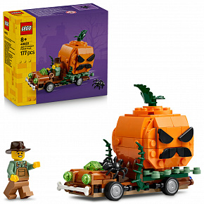 LEGO Pick-up s halloweenskými dýněmi