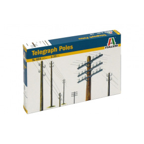 Italeri Model Kit doplňky 0404 - TELEGRAPH POLES (1:35)
