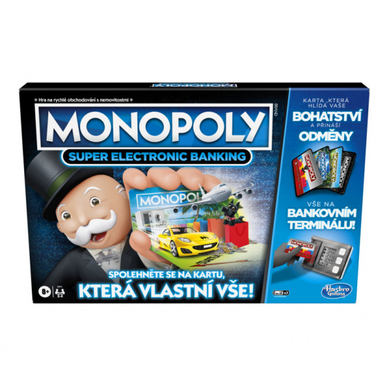 Hasbro Monopoly Super Elektronisches Banking CZ Version