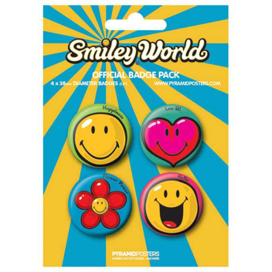Placka set - Smiley 1 - 4x38mm