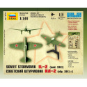 Zvezda Wargames (WWII) letadlo 6125 - Ilyushin IL-2 Stormovik (1:144)