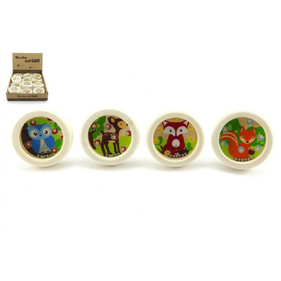 Teddies Hlavolam dřevo 6x6cm asst různé druhy