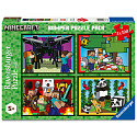 Ravensburger Minecraft 4x100 dílků