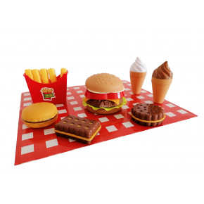 mac toys Sada potravin fast food