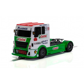 Scalextric Super Resistant Car SCALEXTRIC C4156 - Ciężarówka wyścigowa - czerwono-zielono-biała (1:32)