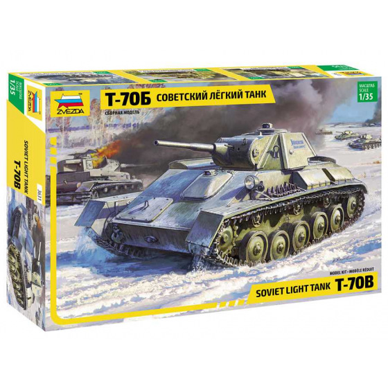 Zvezda Model Kit tank 3631 - Soviet tank T-70 (1:35)