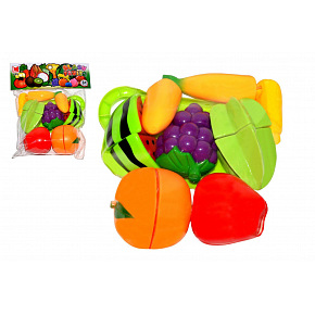 Wiky Obst Schneideset aus Kunststoff mit Schneidebrett und Messer im Beutel 18,5x23x6cm