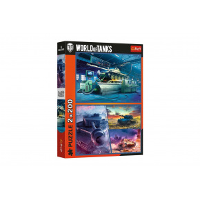 Trefl Puzzle 2v1 World of tanks 2x200 dílků 41x27,5cm v krabici 26x34x4,5cm Trefl Puzzle 2v1 World of tanks 2x200 dílků 41x27,5cm v krabici 26x34x4,5cm