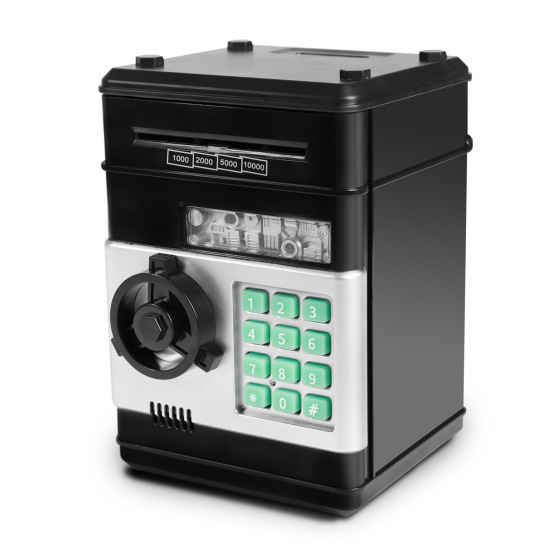 Rappa Skarbonka głodny sejf - bankomat na monety i banknoty z kodem PIN - polskie opakowanie